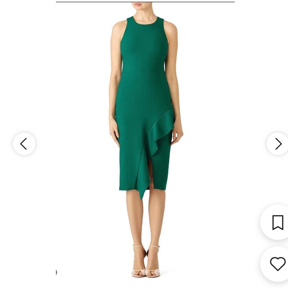 Cinq a sept green dress